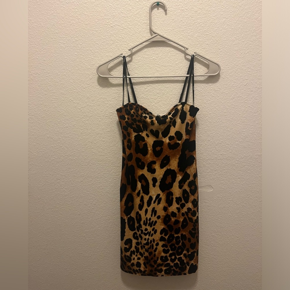 Cheetah Print Velvet dress